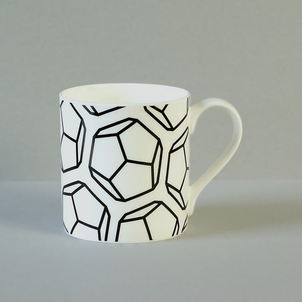 Black dodecahedron mug