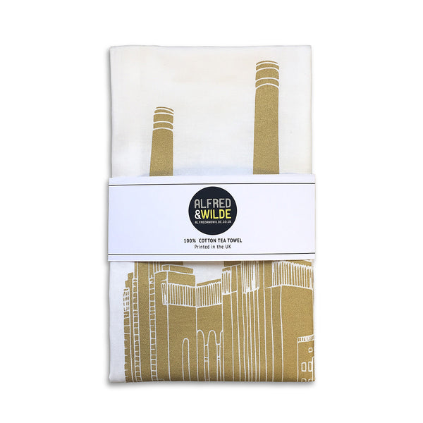 Battersea Power Station tea towel